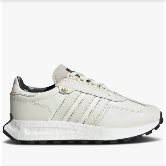 adidas Shoes - Adidas Retropy E5 - White/Gold/Black leather - Size 8